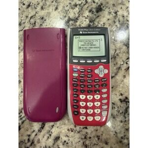 Texas Instruments TI-84 Plus Silver Edition Graphing Calculator - Pink Working